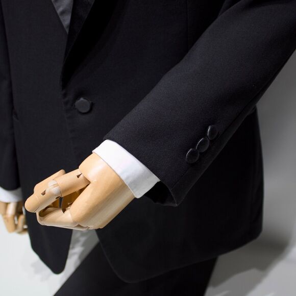 Vintage Christian Dior Monsieur Tuxedo Dinner Jacket Made in USA Men Size 43R - Picture 5 of 11